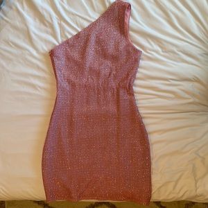 Sparkly One Shoulder Dress